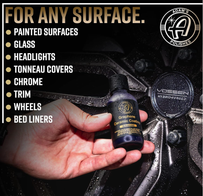 Adam's Polishes Advanced Graphene Ceramic Coating + Applicator Pad & Microfiber Towels